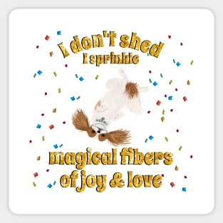 I don't shed, Blenheim Cavalier King Charles Spaniel Sticker